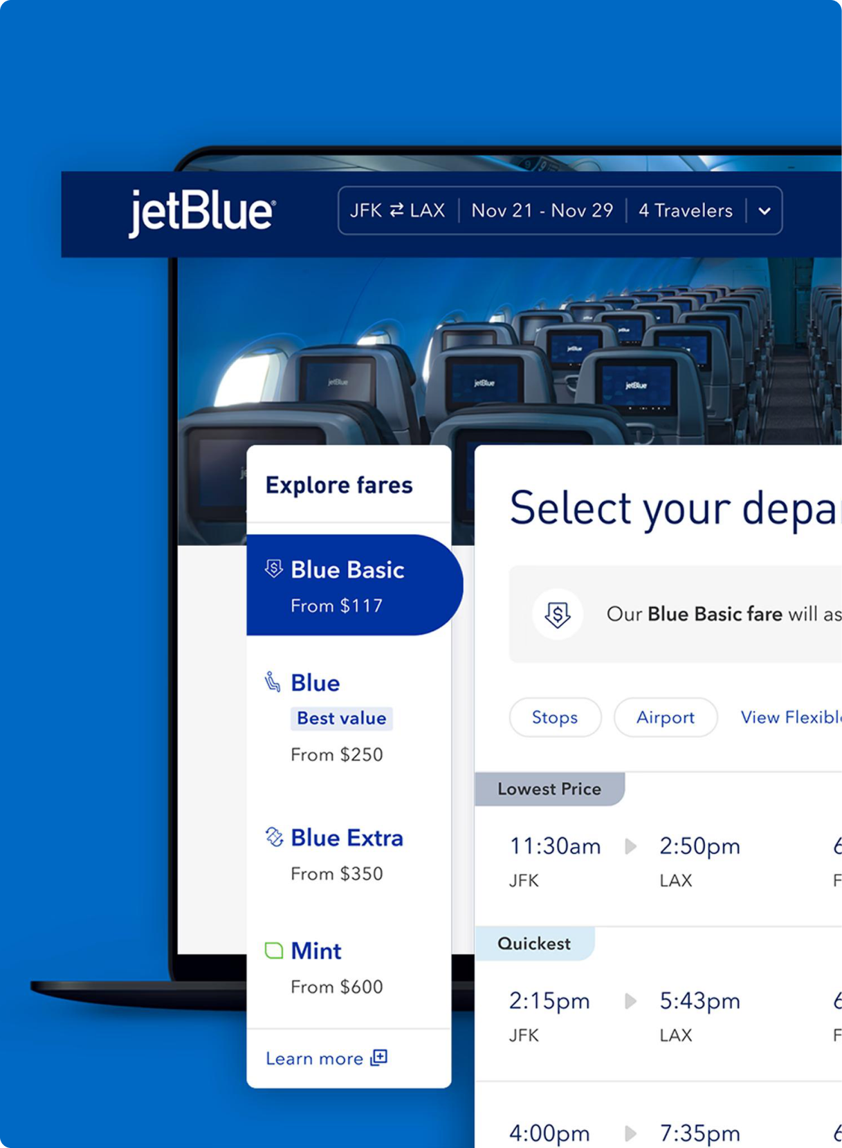 JetBlue project preview
